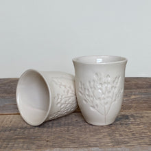 Load image into Gallery viewer, IVORY WINE CUPS WITH CARVED BRANCHES (SET OF 2)