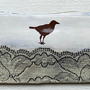 Dotti Potts Ceramic Art Hanger-Medium With Bird 009
