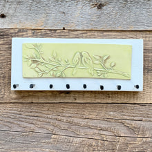 Load image into Gallery viewer, MEDIUM JEWELLERY HOLDER / KEY RACK / KITCHEN HOOKS WITH BIRDS A16