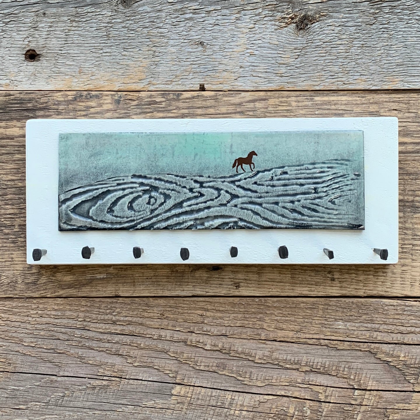 MEDIUM JEWELLERY HOLDER / KEY HOLDER WITH HORSE 0002