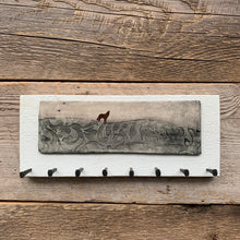 Load image into Gallery viewer, MEDIUM JEWELLERY HOLDER / KEY HOLDER WITH WOLF B
