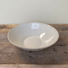 Load image into Gallery viewer, OATMEAL MEIRA SERVING BOWL WITH POPPIES