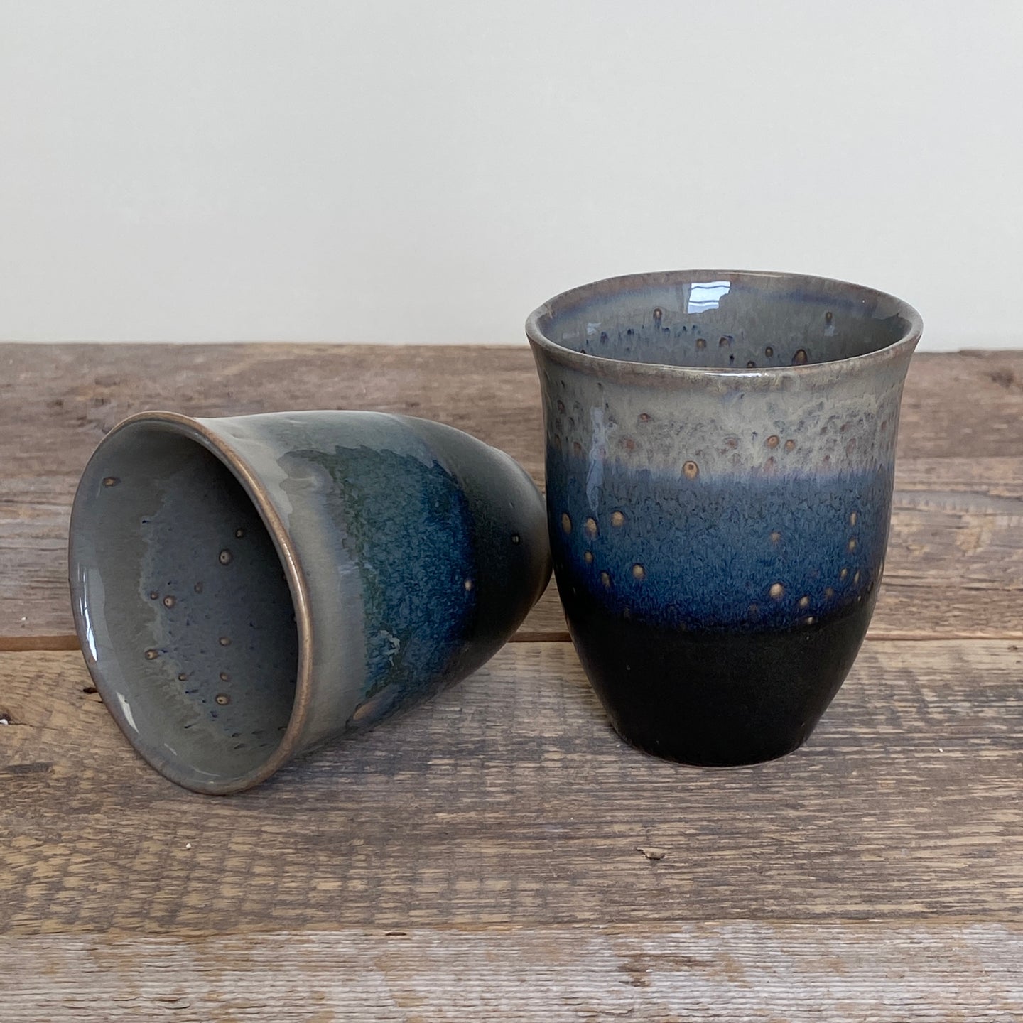 WINE CUPS IN MIDNIGHT  (set of 2)