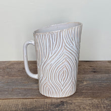 Load image into Gallery viewer, MILK JUG IN OATMEAL WITH WOODGRAIN