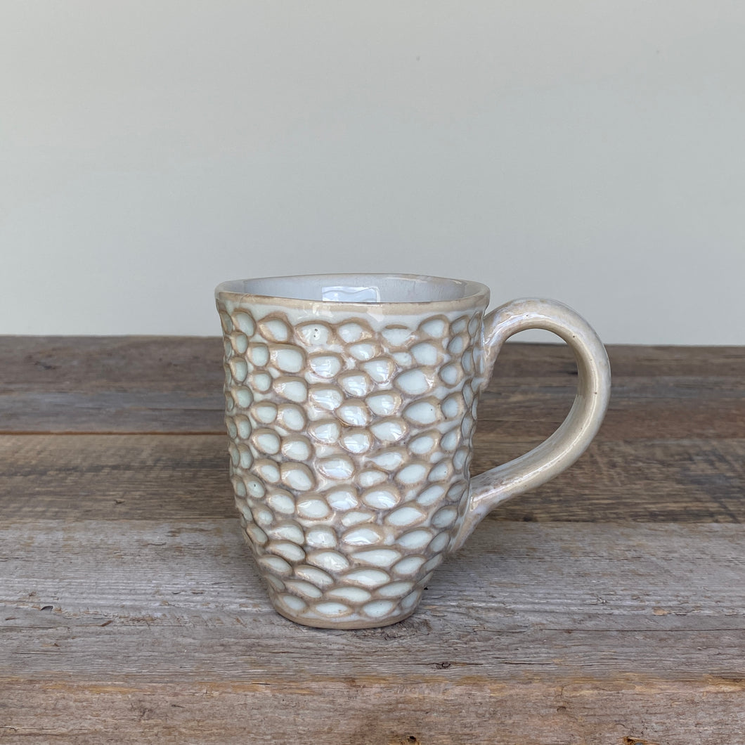 CORAL MUG IN OATMEAL-15 OUNCES