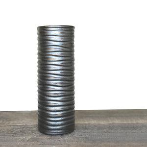 METALLIC WAVE VASE