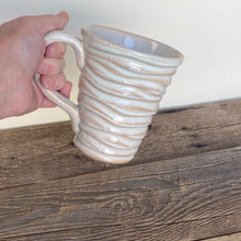 Load image into Gallery viewer, WAVE MUG IN OATMEAL-16 OUNCES