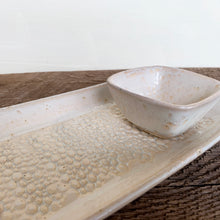 Load image into Gallery viewer, SMALL SKINNY PLATTER SET IN OATMEAL WITH PEBBLES