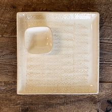 Load image into Gallery viewer, OATMEAL SMALL SQUARE PLATTER SET IN BAROQUE (11&quot; X 11&quot; )