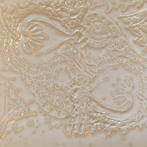 OATMEAL SMALL SQUARE PLATTER SET IN MEHNDI (11"X11")