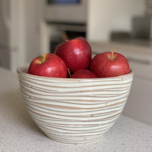 OATMEAL TALI SERVING BOWL IN WAVE
