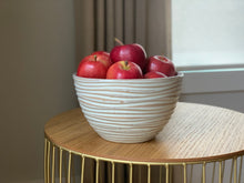 Load image into Gallery viewer, OATMEAL TALI SERVING BOWL IN WAVE