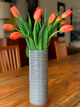 Load image into Gallery viewer, SLATE CYLINDER VASE WITH WAVES