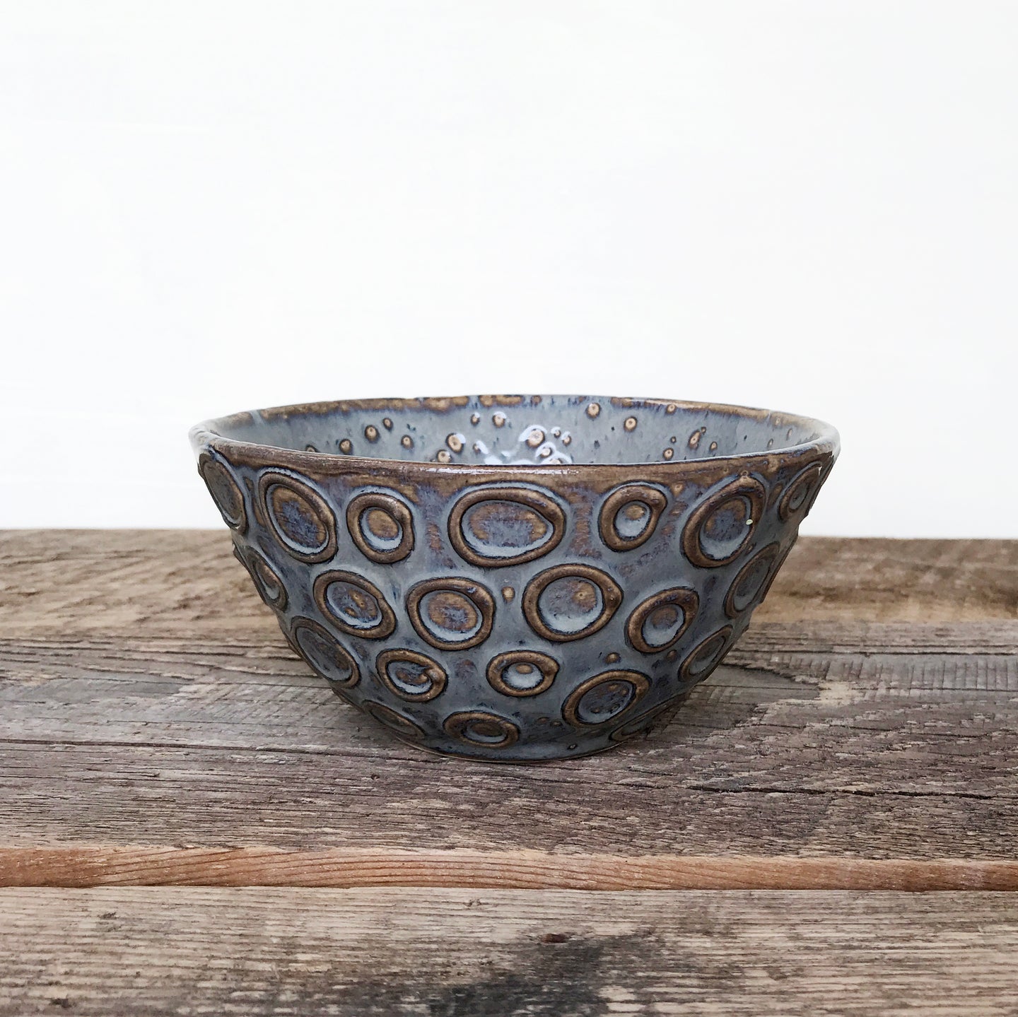 SLATE MEDIUM EVERYDAY BOWL WITH CIRCLES (SET OF 2)