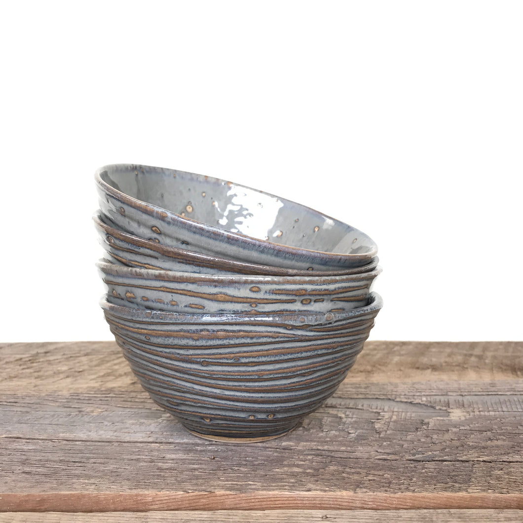 WAVE EVERYDAY BOWL IN SLATE (SET OF 2) MEDIUM