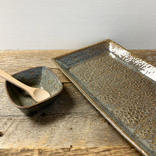 Load image into Gallery viewer, LARGE RECTANGLE PLATTER SET IN SLATE WITH PEBBLES