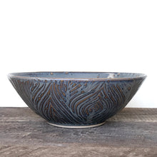 Load image into Gallery viewer, LINDA BOWL IN SLATE WITH WOODGRAIN