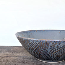 Load image into Gallery viewer, LINDA BOWL IN SLATE WITH WOODGRAIN