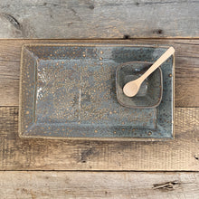 Load image into Gallery viewer, SLATE MEDIUM RECTANGLE PLATTER SET WITH BRANCHES (7.5&quot; X 12.5)