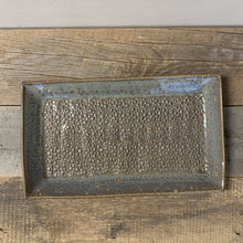 Load image into Gallery viewer, LARGE RECTANGLE PLATTER SET IN SLATE WITH PEBBLES