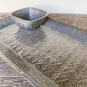 SLATE SMALL RECTANGLE PLATTER SET IN BAROQUE