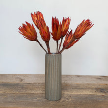 Load image into Gallery viewer, SLATE SMALL CYLINDER VASE WITH STRIPES