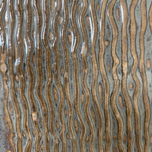 Load image into Gallery viewer, SMALL RECTANGLE PLATTER SET IN SLATE WITH WAVES