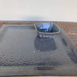SLATE SQUARE PLATTER SET (10 3/4" X 10 3/4")