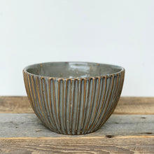 Load image into Gallery viewer, SLATE TALI SERVING BOWL WITH STRIPES