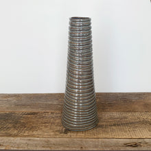Load image into Gallery viewer, SLATE TAPER VASE WITH STRIPES
