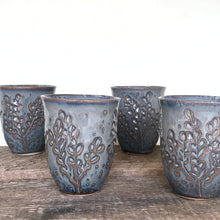 Load image into Gallery viewer, SLATE WINE CUPS WITH CARVED BRANCHES