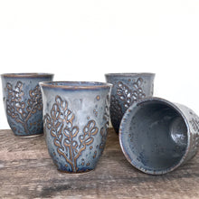 Load image into Gallery viewer, SLATE WINE CUPS WITH CARVED BRANCHES