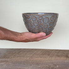 Load image into Gallery viewer, SLATE TALI SERVING BOWL WITH CIRCLES