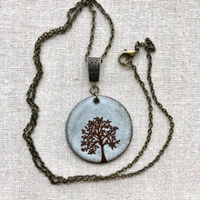 Load image into Gallery viewer, WHITE LONG TREE OF LIFE NECKLACE