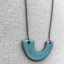 Load image into Gallery viewer, TURQUOISE LARGE SMILE NECKLACE
