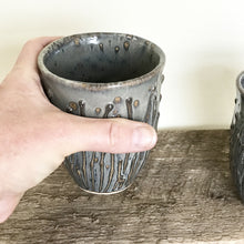 Load image into Gallery viewer, SLATE WINE CUPS WITH PUSSY WILLOWS