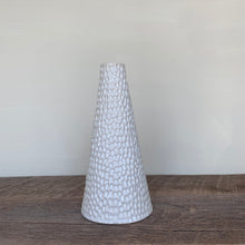 Load image into Gallery viewer, WHITE TAPER VASE IN CORAL