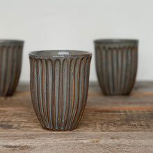 Load image into Gallery viewer, SLATE WINE CUPS WITH STRIPES (set of 4)