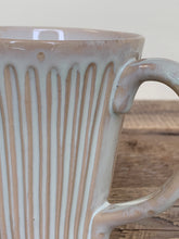 Load image into Gallery viewer, STRIPED MUG IN OATMEAL-16 OUNCES