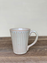 Load image into Gallery viewer, STRIPED MUG IN OATMEAL-16 OUNCES
