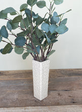 Load image into Gallery viewer, IVORY SQUARE VASE WITH CIRCLES