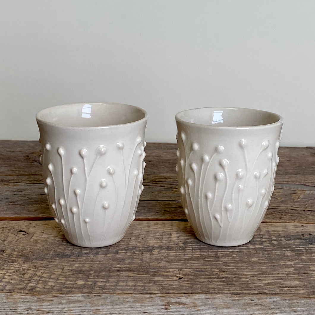 ENOKI WINE CUPS IN IVORY (SET OF 2)