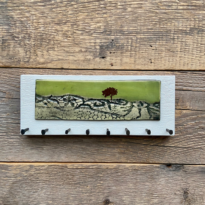 Dotti Potts Ceramic Art Hanger-Medium With Tree 013