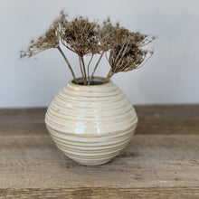 Load image into Gallery viewer, OATMEAL AVIA VASE WITH WAVES