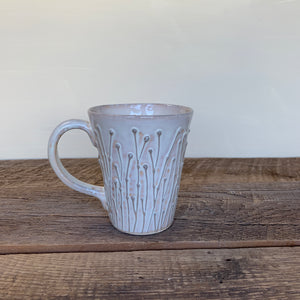 PUSSY WILLOW MUG IN OATMEAL-16 OUNCES