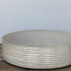 OATMEAL CYLINDER SERVING BOWL - EXTRA LARGE