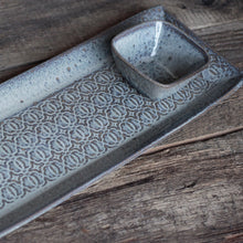 Load image into Gallery viewer, SLATE LARGE SKINNY BAROQUE SERVING PLATTER SET 18&quot; X 6&quot;